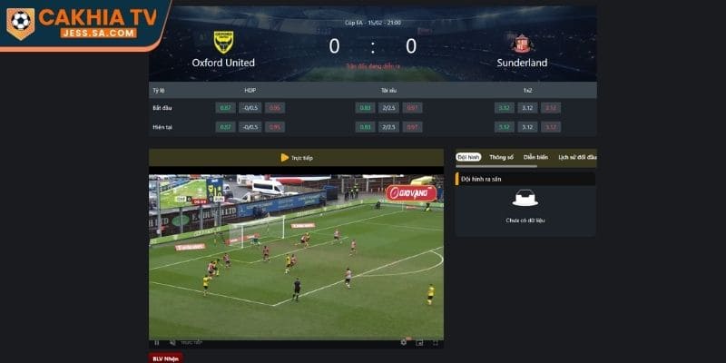 Trang Chủ 14 Cakhia TV Có nhiều link/server cho cùng một trận đấu